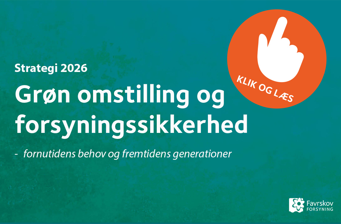 Grøn baggrund med strategiens titel på